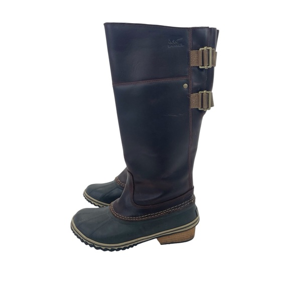 Sorel Slimpack Tall Riding Boot II 7 1/2 Brown - Picture 7 of 16